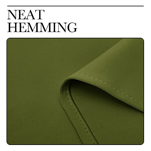 Window Curtains for Bedroom (Olive / 42"W x 48"L (Pack of 2))
