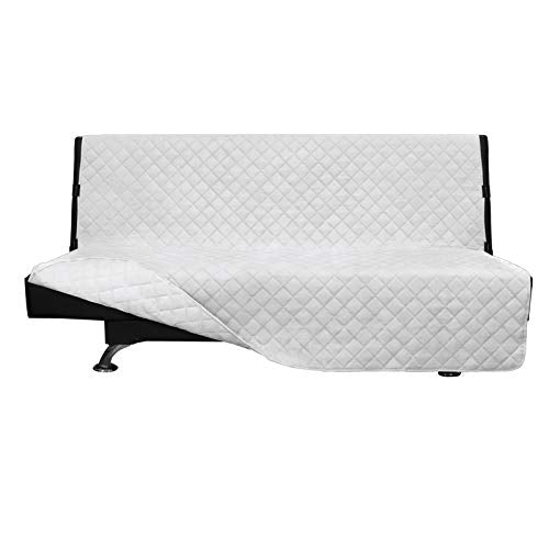 Reversible Couch Cover (White/White / Large Futon)