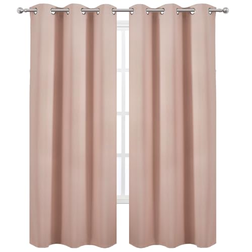 Blush Thermal Blackout Curtains (Blush / 42"W x 95"L (Pack of 2))
