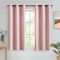 Light Pink Blackout Bedroom Curtains 63 Inch Long Light Blocking (Light Pink / 42"W x 63"L (Pack of 2))