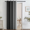 Black to White Ombre Room Darkening Curtains 84 inches (52"W x 84"L (Pack of 1) / Black Left)