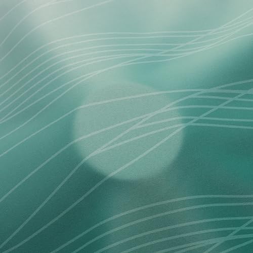 Green and Greyish White Blackout Curtains 42Wx54L 2 Panels (Green and Greyish White / 42"W x 54"L (Pack of 2))