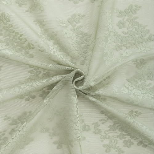 Vintage Lace Curtains (Sage Green / 52"W x 102"L (Pack of 2))