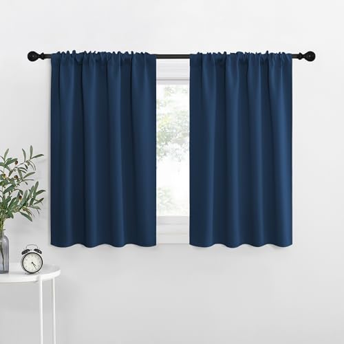 RV Blackout Curtains for Camper Windows (Moroccan Blue / 34"W x 30"L (Pack of 2))
