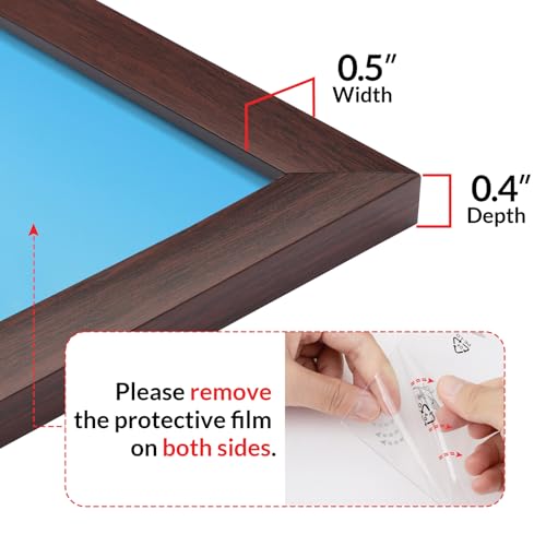 11x14 Picture Frame for Wall Display (Brown / 11x14)