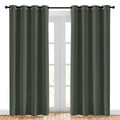 Living Room Curtains 84 inch Long (Dark Mallard / 52"W x 84"L (Pack of 2))