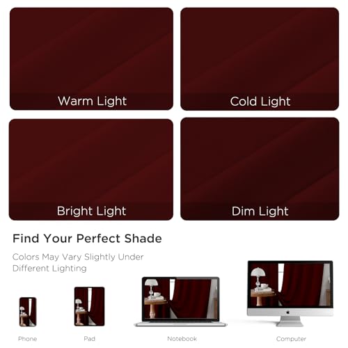 Burgundy Red Blackout Curtains Customize (Burgundy Red / Customsize)