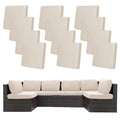 12 Pcs Outdoor Cushion Covers