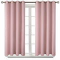 Short Curtains for Small Window 45 Inch Long (Baby Pink / 52"W x 45"L (Pack of 2))