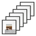 Black Square Frames Set of 6 (Set of 06 / Black Oak / 10x10 in)