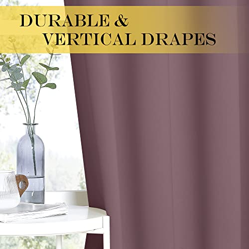 Blackout Curtains 84 Inch Length (Dry Rose / 66"W x 102"L (Pack of 1))