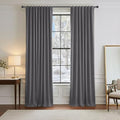 Blackout Curtains 84 inches Long 2 Panels Set (Grey / 52"W x 84"L (Pack of 2))