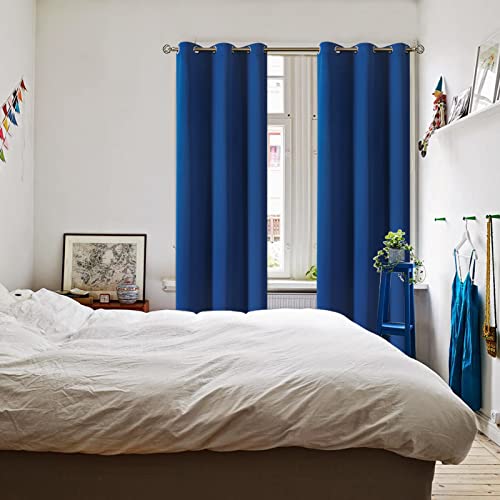 Blackout Curtains for Bedroom (Classic Blue / 42"W x 84"L (Pack of 2))
