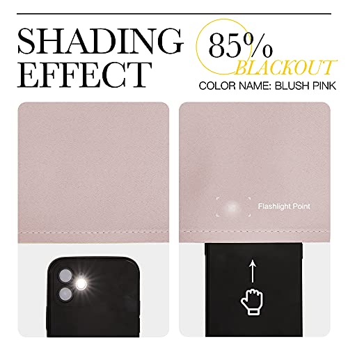Modern Blackout Curtains Noise Reducing (Blush Pink / 42"W x 54"L (Pack of 2))