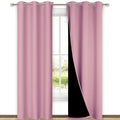 Crystal Pink Full Shade Curtain Panels (Crystal Pink / 42"W x 84"L (Pack of 2))