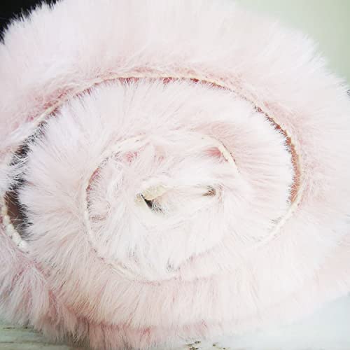 Pink 8x10 Area Rugs Fluffy Faux Rabbit Fur Pink Fuzzy Rug Plush Shag Rugs for Living Room Bedroom (Pink / 8x10Ft)