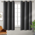 Blackout Curtains for Bedroom (Dark Grey / 38"W x 63"L (Pack of 2))