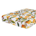 Printed Couch Cushion Covers (Orange / Seat Cover Large)