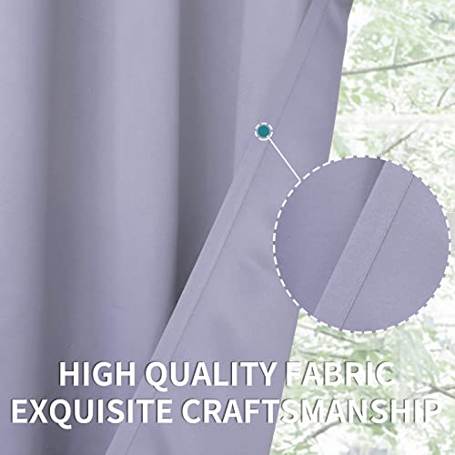 Lavander Room Darkening Curtains 84 Inch for Living Room (Lavander / 52"W x 84"L (Pack of 2))