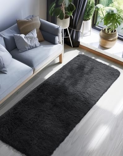 2x8 Runner Rug for Hallway (3- Black / 2' x 8' (Rectangular))