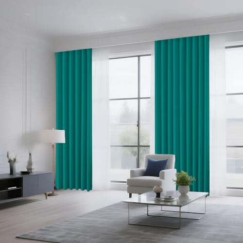 Turquoise Blackout Curtains Customize (Turquoise / Customsize)