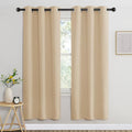 Blackout Window Curtains 72 inches Long (Biscotti Beige / 37"W x 72"L (Pack of 2))