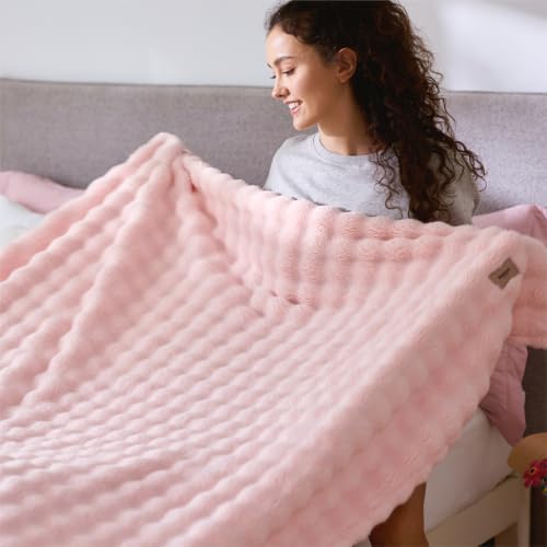 Cloud Bubble Throw Blanket (Pink / Throw (50" X 60"))