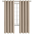 Sand Room Darkening Curtains 72 Inch for Bedroom (Sand / 52"W x 72"L (Pack of 2))