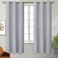 Light Grey Room Darkening Curtains 63 Inch for Bedroom (Light Grey / 38"W x 63"L (Pack of 2))