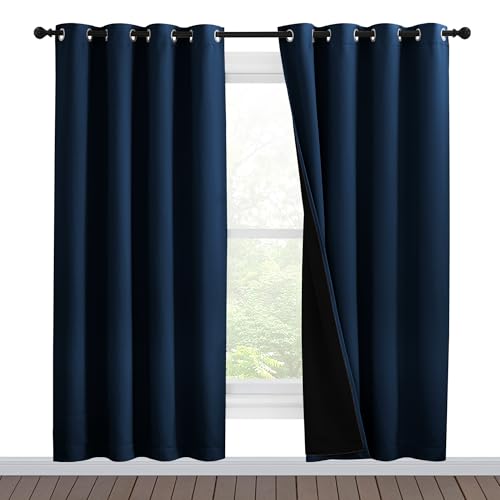 Moroccan Blue Full Shade Curtain Panels (Moroccan Blue / 55"W x 78"L (Pack of 2))