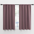 Blackout Curtains for Bedroom (Dry Rose / 42"W x 48"L (Pack of 2))