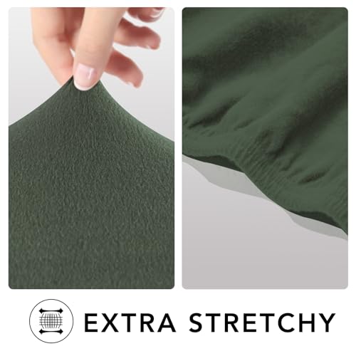 Oversized Loveseat Covers Couch Covers for Sofa Grayish Green (Medium-XL Oversized Loveseat / Grayish Green)