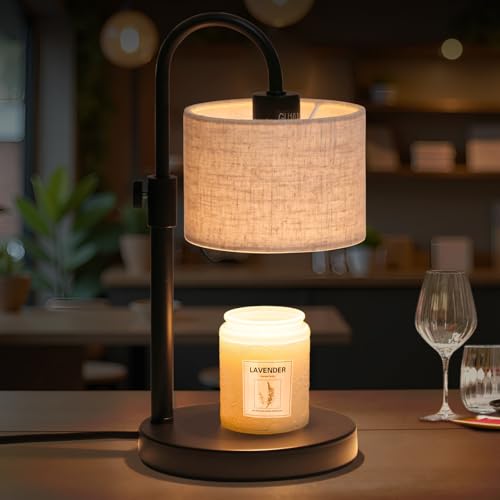 Candle Warmer Lamp with Timer (Linen)