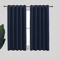 Blackout Draperies Curtains (Navy / 70"W x 54"L (Pack of 2))