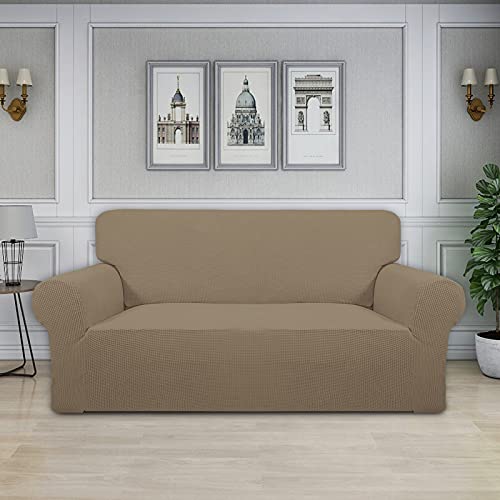 Stretch Oversized Loveseat Couch Covers Washable Natural (Medium-XL Loveseat / Natural)