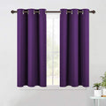 Thermal Insulated Blackout Draperies Curtains (Royal Purple / 42"W x 45"L (Pack of 2))
