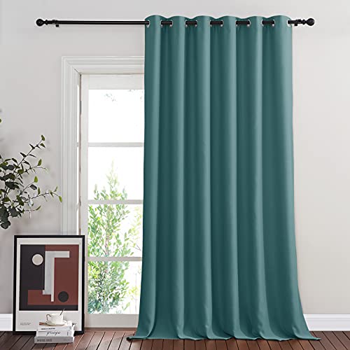 Blackout Curtains & Drapes (Sea Teal / 80"W x 144"L (Pack of 1))