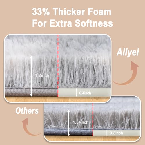 Ultra Soft Runner Rugs with Upgraded Non (2' x 6' (1 pc) / Tie-dye Light Grey)