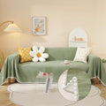 Couch Cover Sofa Covers (71" x 150" / Daisy:sage)
