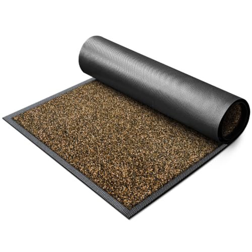 Super Absorbent Front Door Mat (Brown / 1'8" x 2'8" (Rectangular))