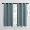 Greyish Blue Blackout Curtains for Guest Room 42" x 48" 2 Panels (Greyish Blue / 42"W x 48"L (Pack of 2))