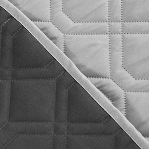 Waterproof Dog Bed Blankets Cover for Bed Couch Sofa Reversible (30x70 Inch (Pack of 1) / Grey+dark Grey)