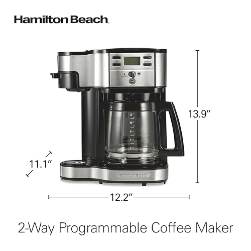 2 Way Brewer Coffee Maker (12 Cup / Black/Stainless Steel)