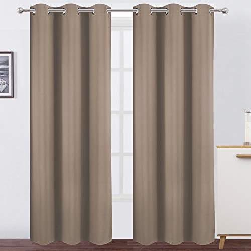Cappuccino Thermal Blackout Curtains (Cappuccino / 42"W x 84"L (Pack of 2))