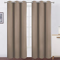 Cappuccino Thermal Blackout Curtains (Cappuccino / 42"W x 84"L (Pack of 2))