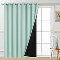Aqua 100% Blackout Patio Door Curtain Panels W100 x L84 (100"W x 84"L (Pack of 1) / Aqua)