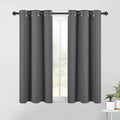 Bedroom Curtains Blackout Drapery Panels (Grey / 42"W x 54"L (Pack of 2))