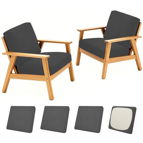 4 Pcs Outdoor Cushion Covers (Grey / Jacquard-4PCS)
