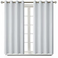 Room Darkening Curtains 45 Inches Long (Greyish White / 52"W x 45"L (Pack of 2))