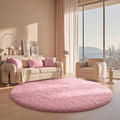 Round Rugs 6Ft Pink Circle Area Rug (5- Pink / 6' (Round))